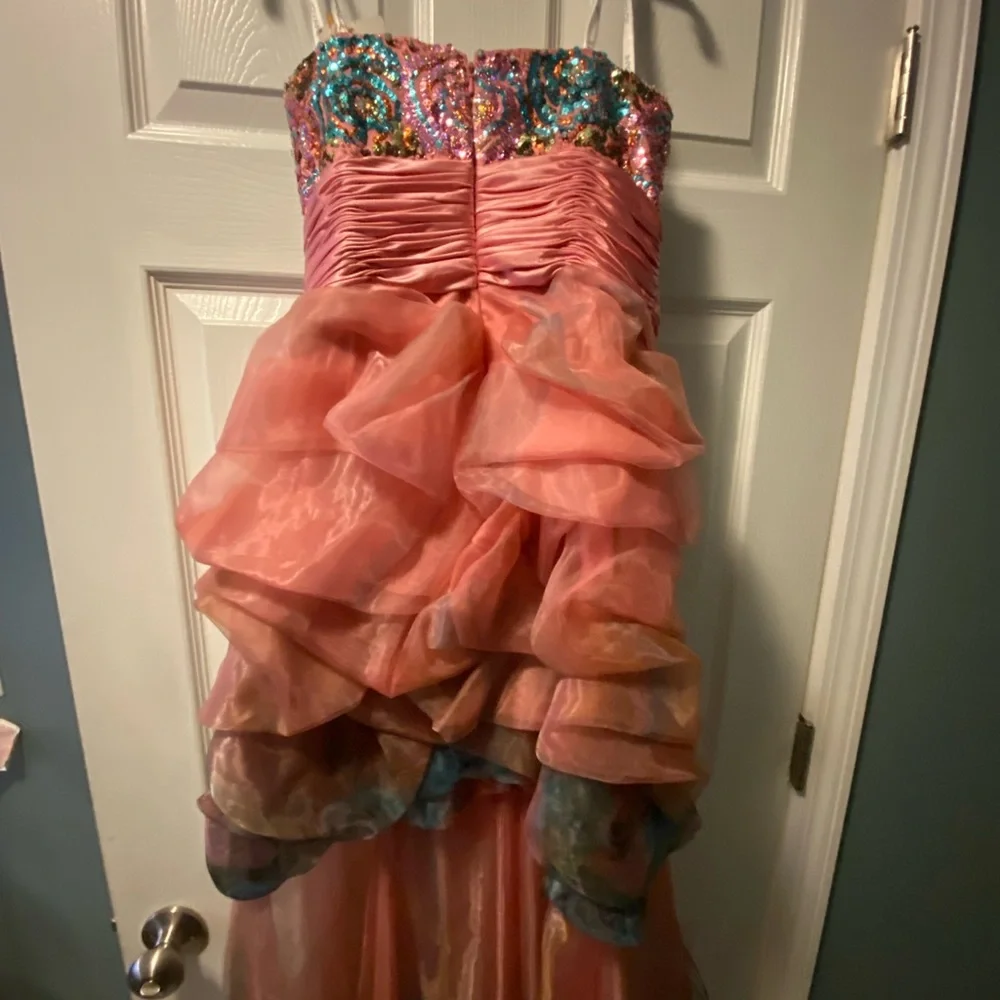 Formal Pink Hi-Low Formal - Picture 7 of 7